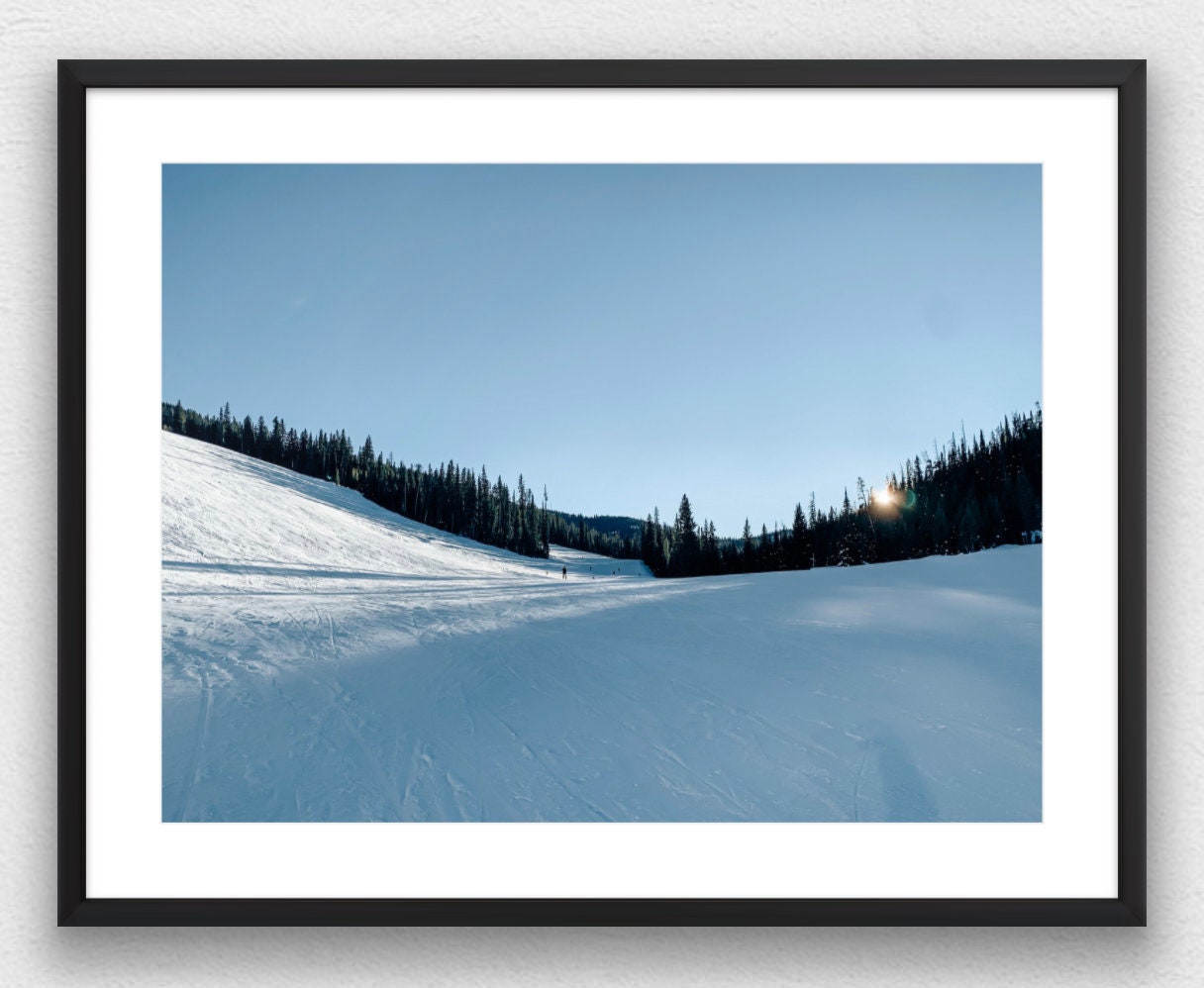 Big Sky Skiing Landscape Photograph - Print Only or Framed