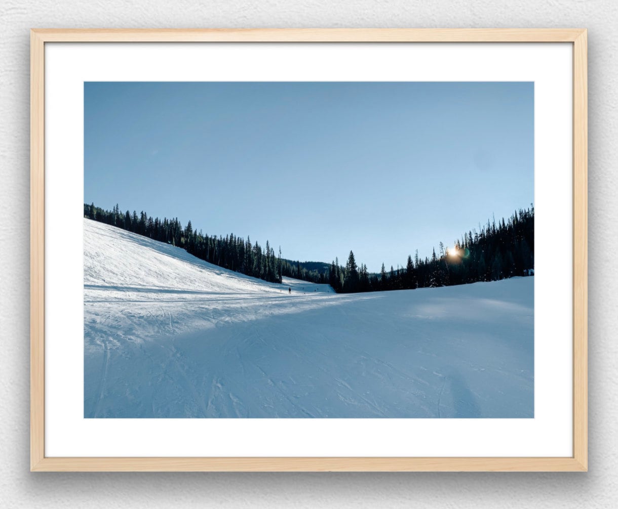 Big Sky Skiing Landscape Photograph - Print Only or Framed