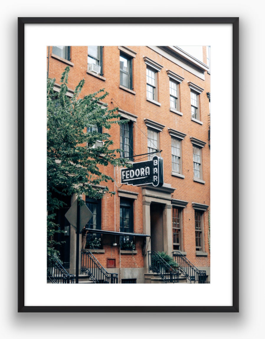 Fedora Bar New York City Photograph - Print Only or Framed