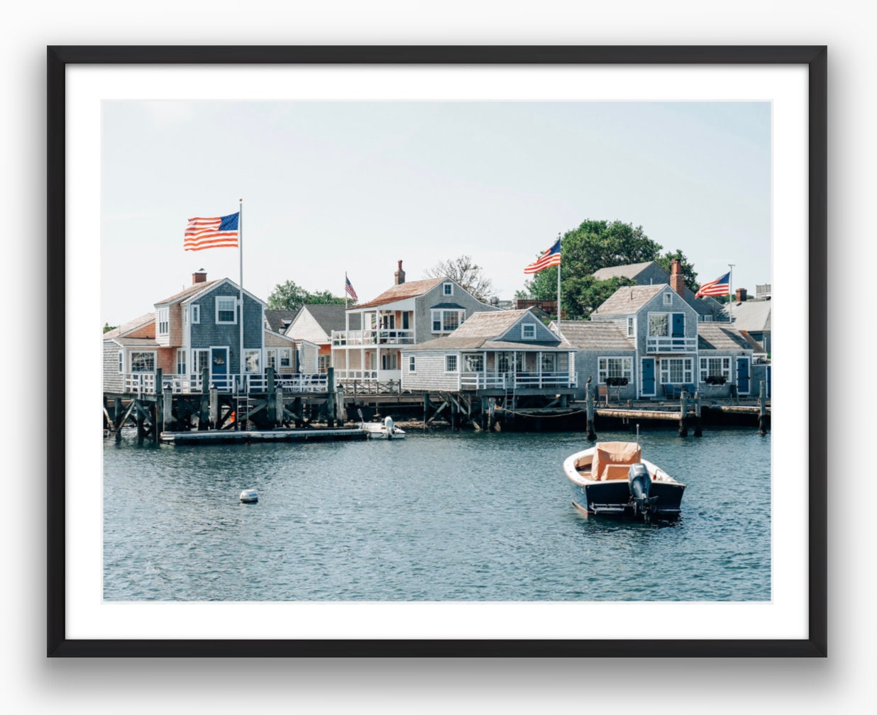 Nantucket Americana Photograph - Framed or Print Only