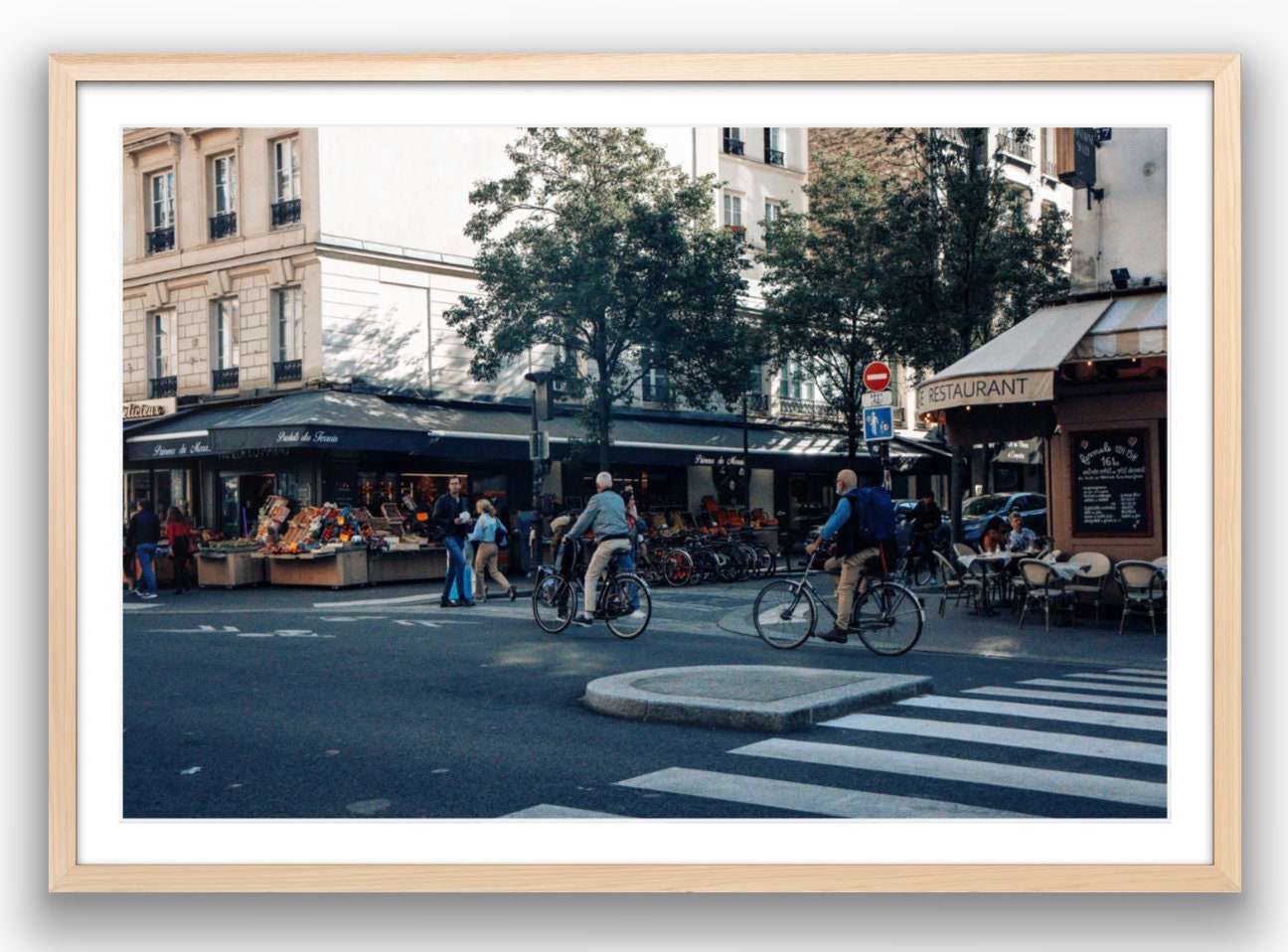 A Sunday Scene in Paris - Framed or Print Only