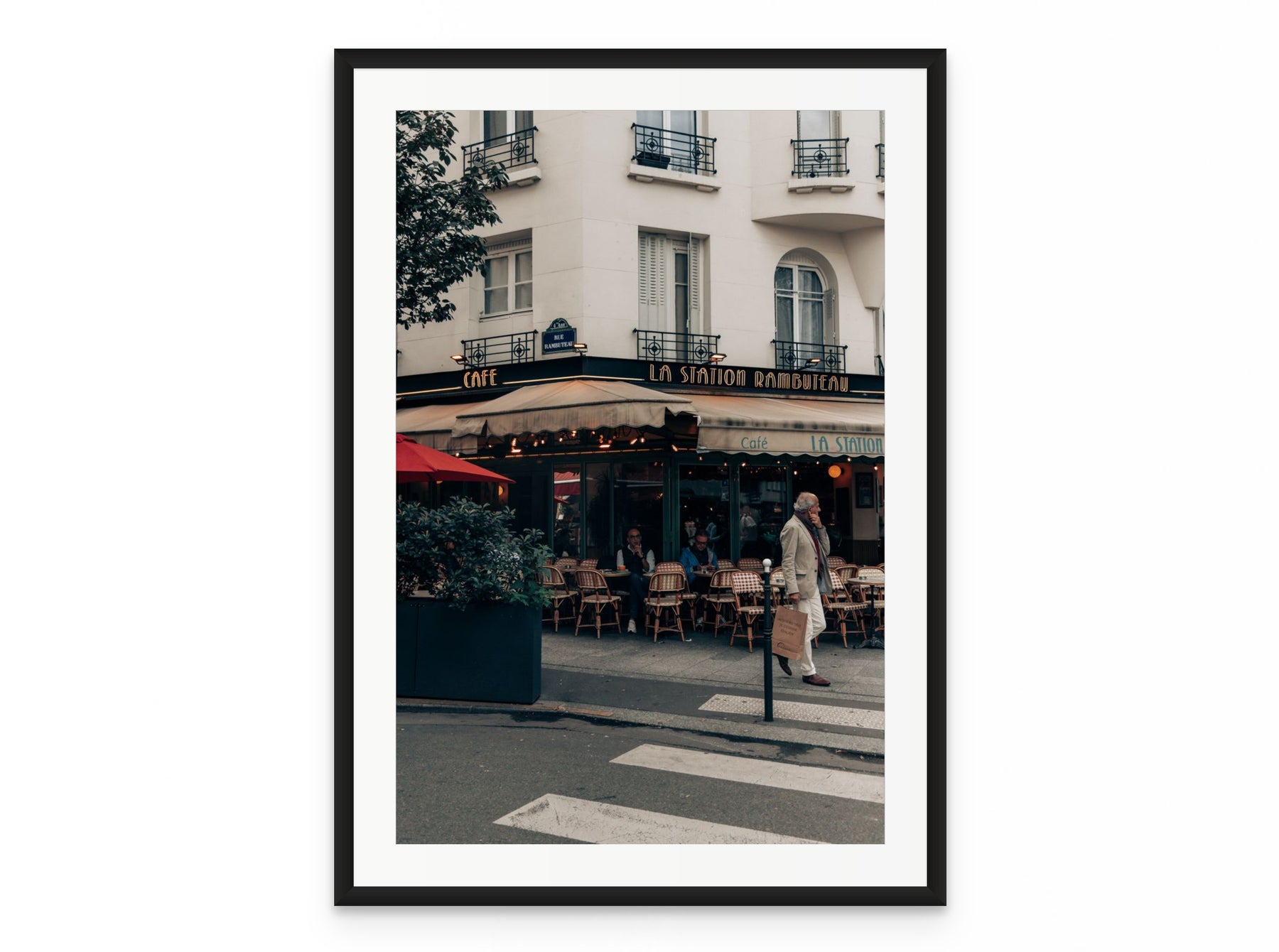 La Station Rambuteau, 20×30 in black frame