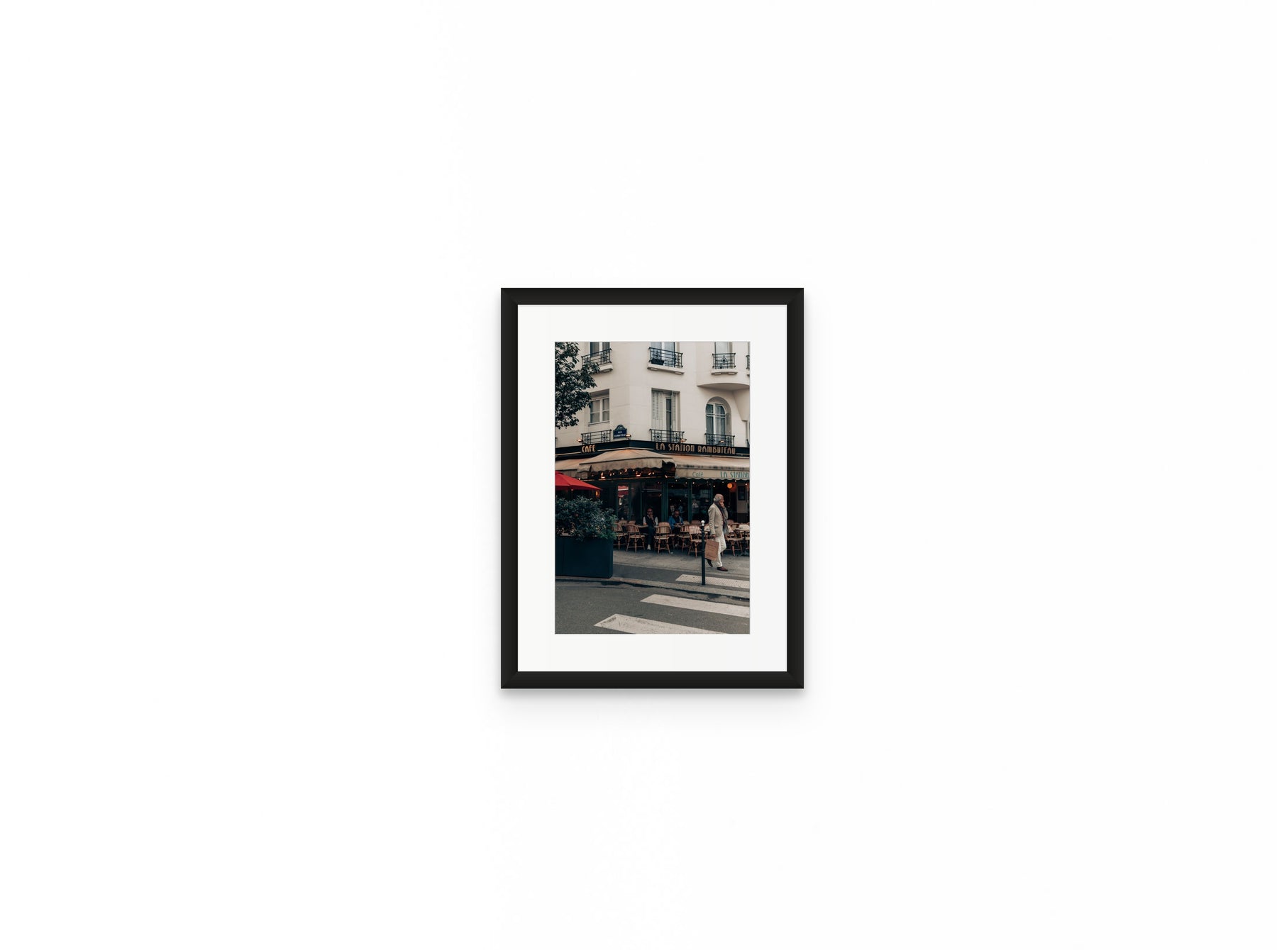 La Station Rambuteau, 8×12 in black frame