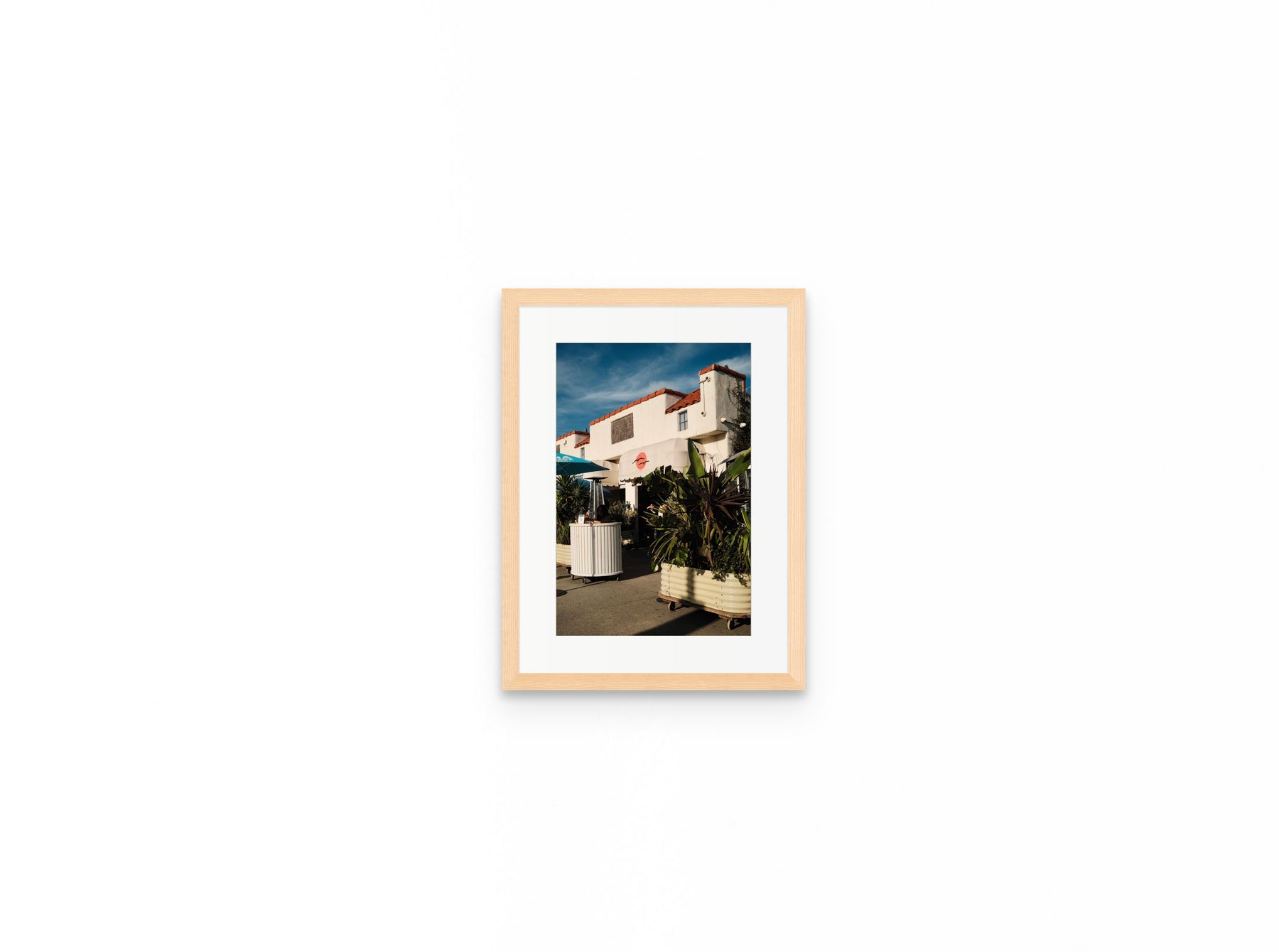 Malibu Farm Courtyard, 8×12 in natural frame