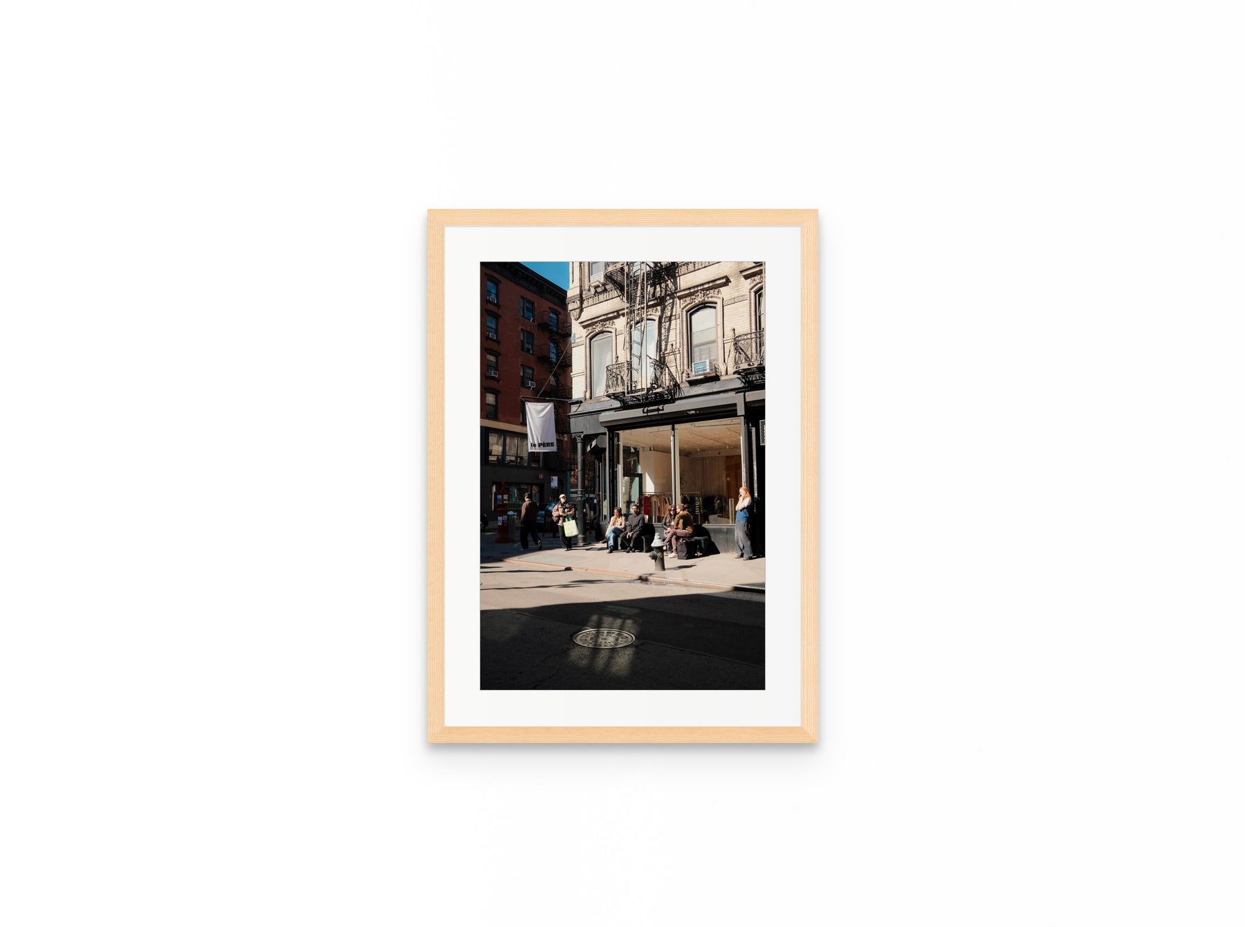 Nolita Corner Sun, 12×18 in natural frame