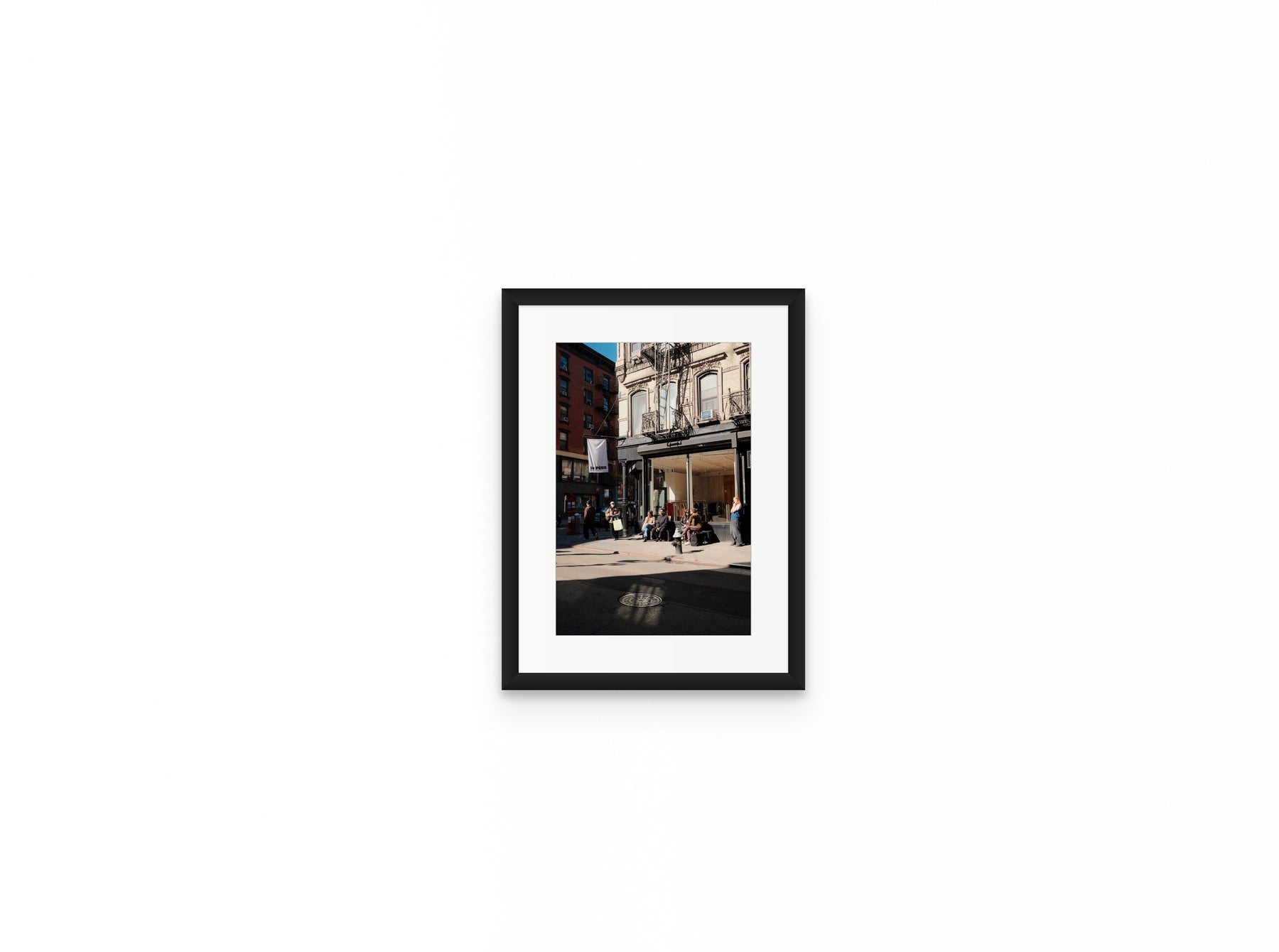 Nolita Corner Sun, 8×12 in black frame