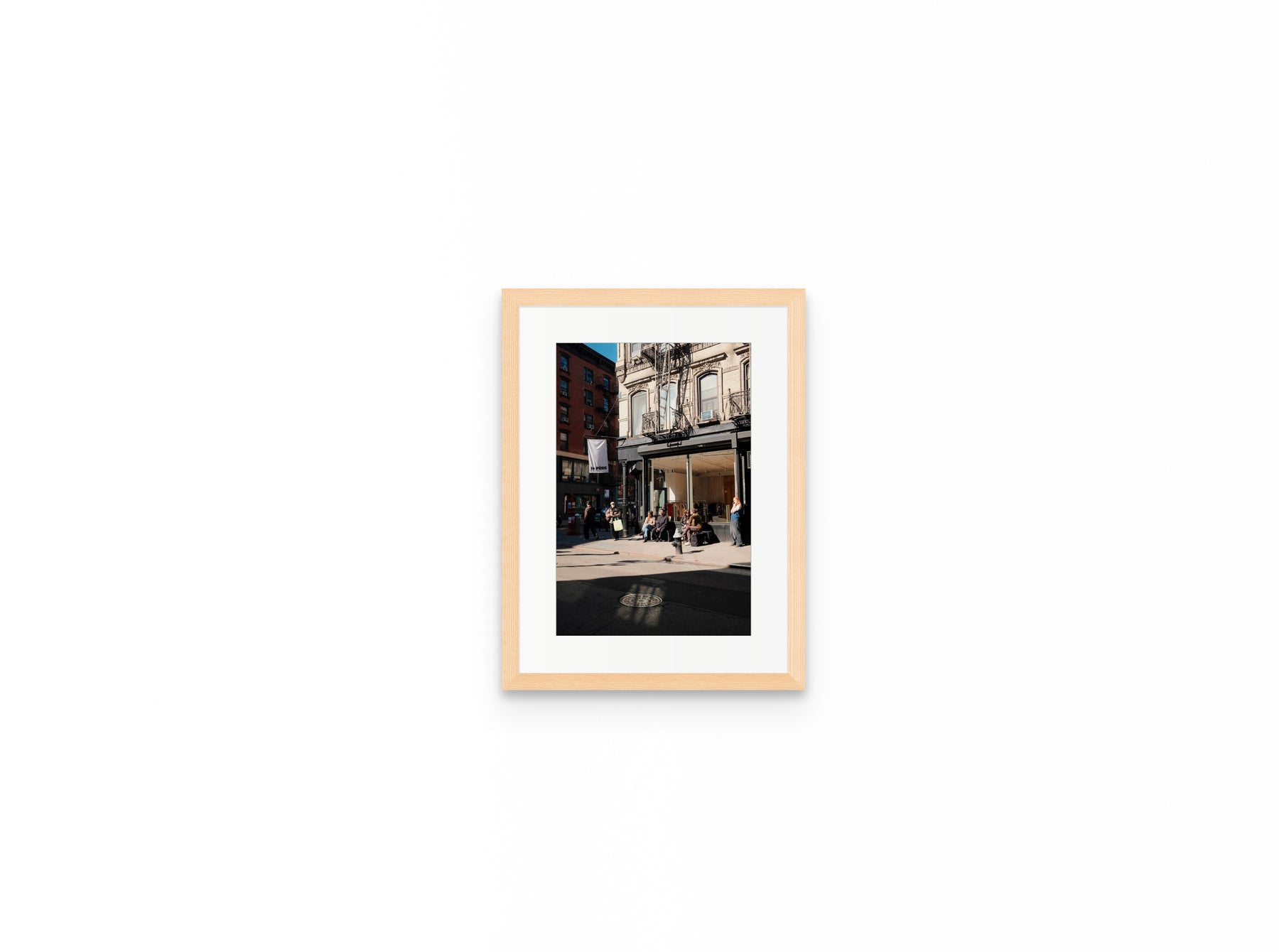Nolita Corner Sun, 8×12 in natural frame