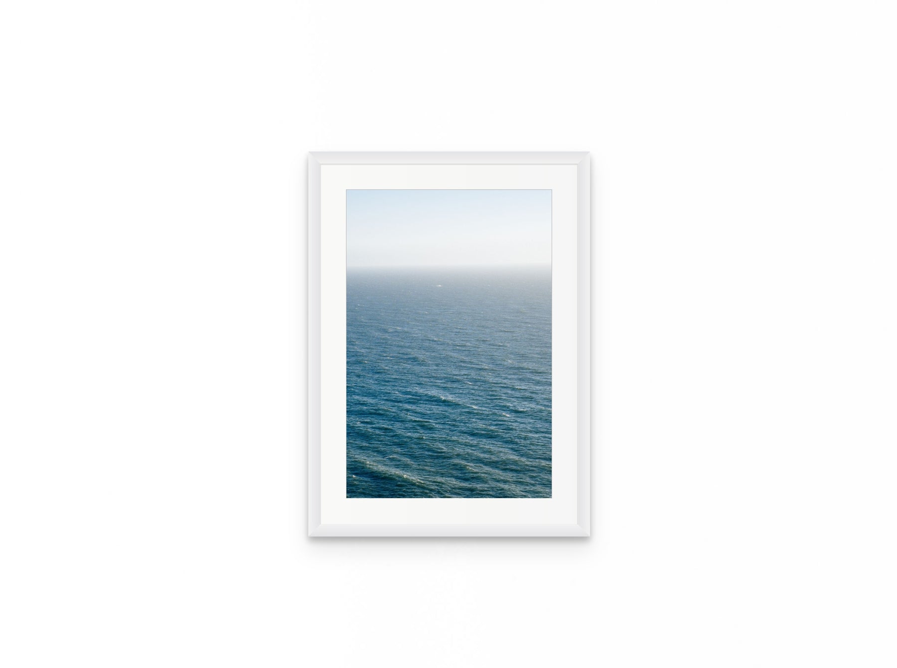 Pacific Haze, 12×18 in white frame