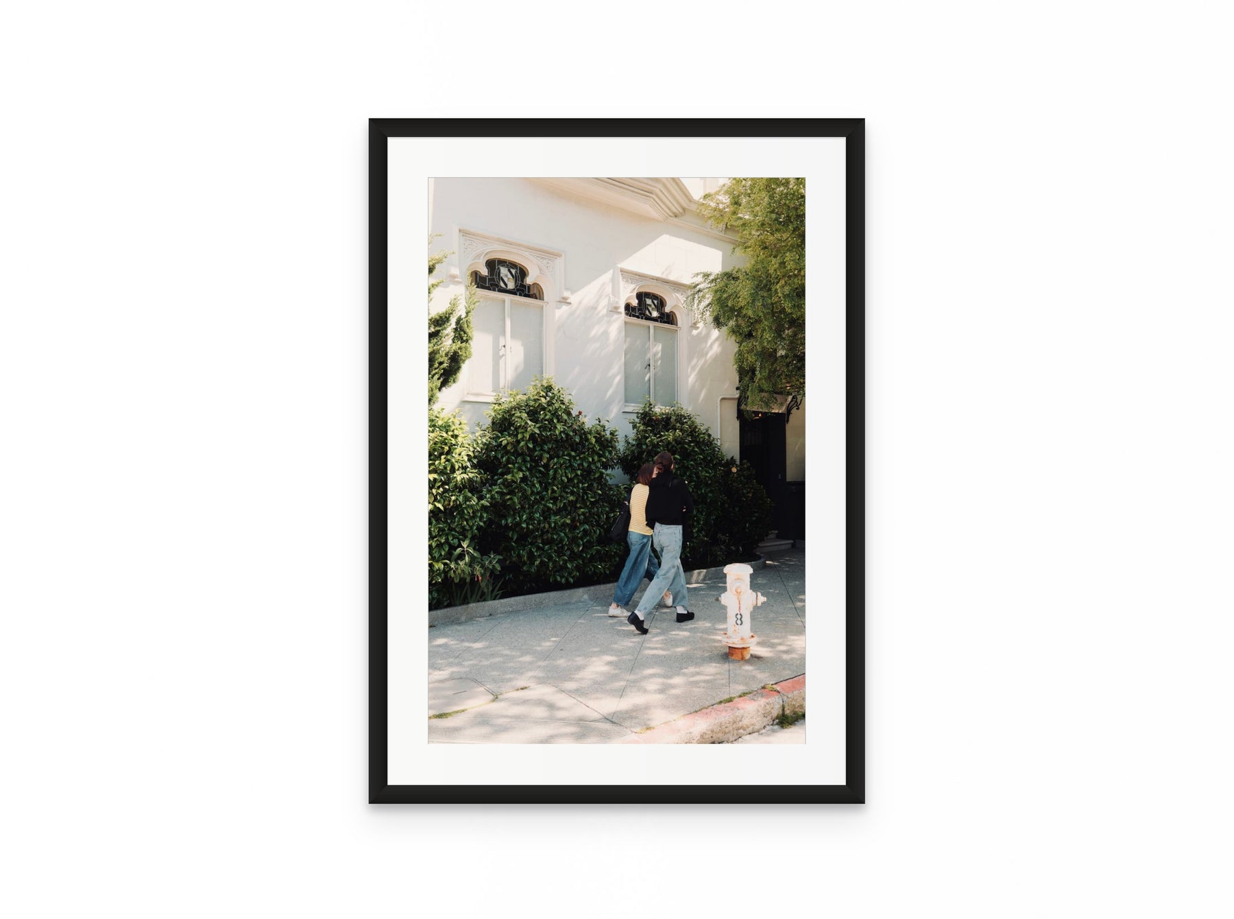 Pacific Heights Walk, 16×24 in black frame
