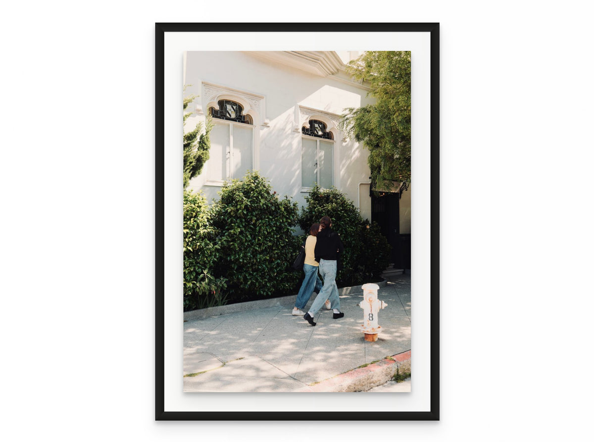 Pacific Heights Walk, 20×30 in black frame