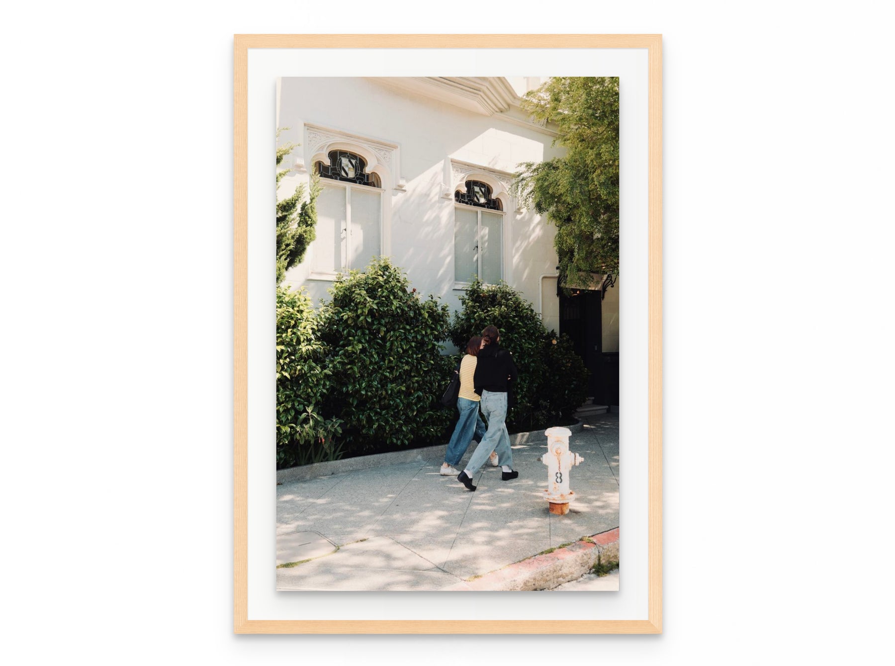 Pacific Heights Walk, 20×30 in natural frame