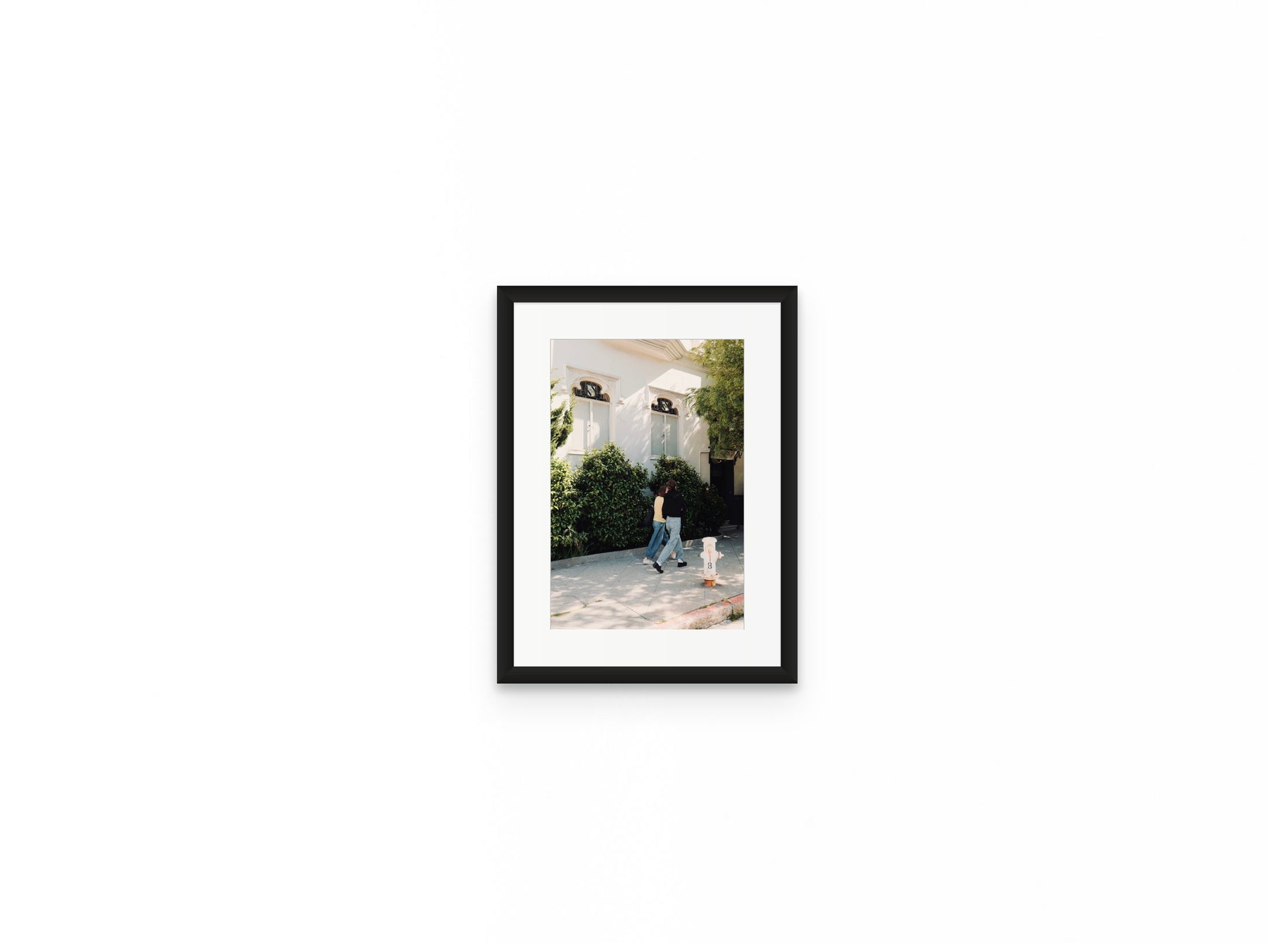 Pacific Heights Walk, 8×12 in black frame