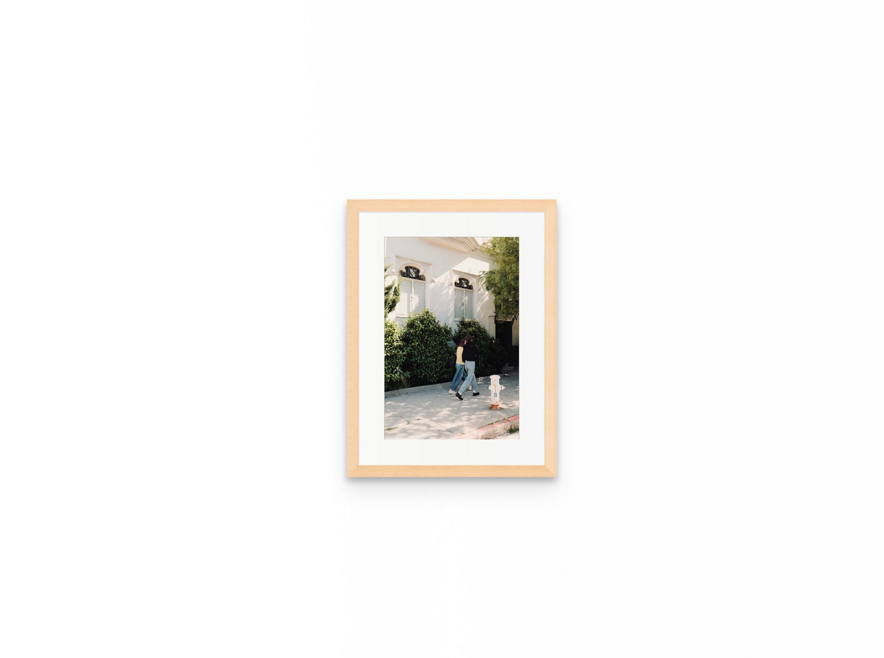 Pacific Heights Walk, 8×12 in natural frame