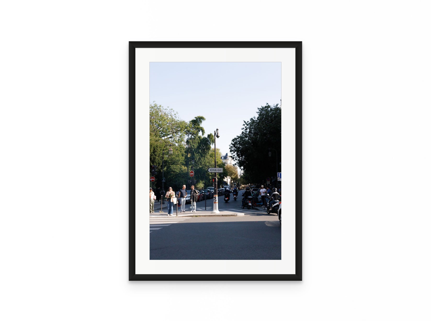 Place Republique, 16×24 in black frame