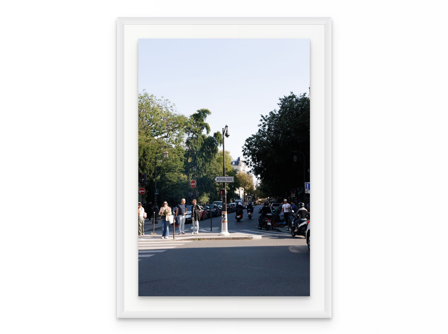 Place Republique, 20×30 in white frame