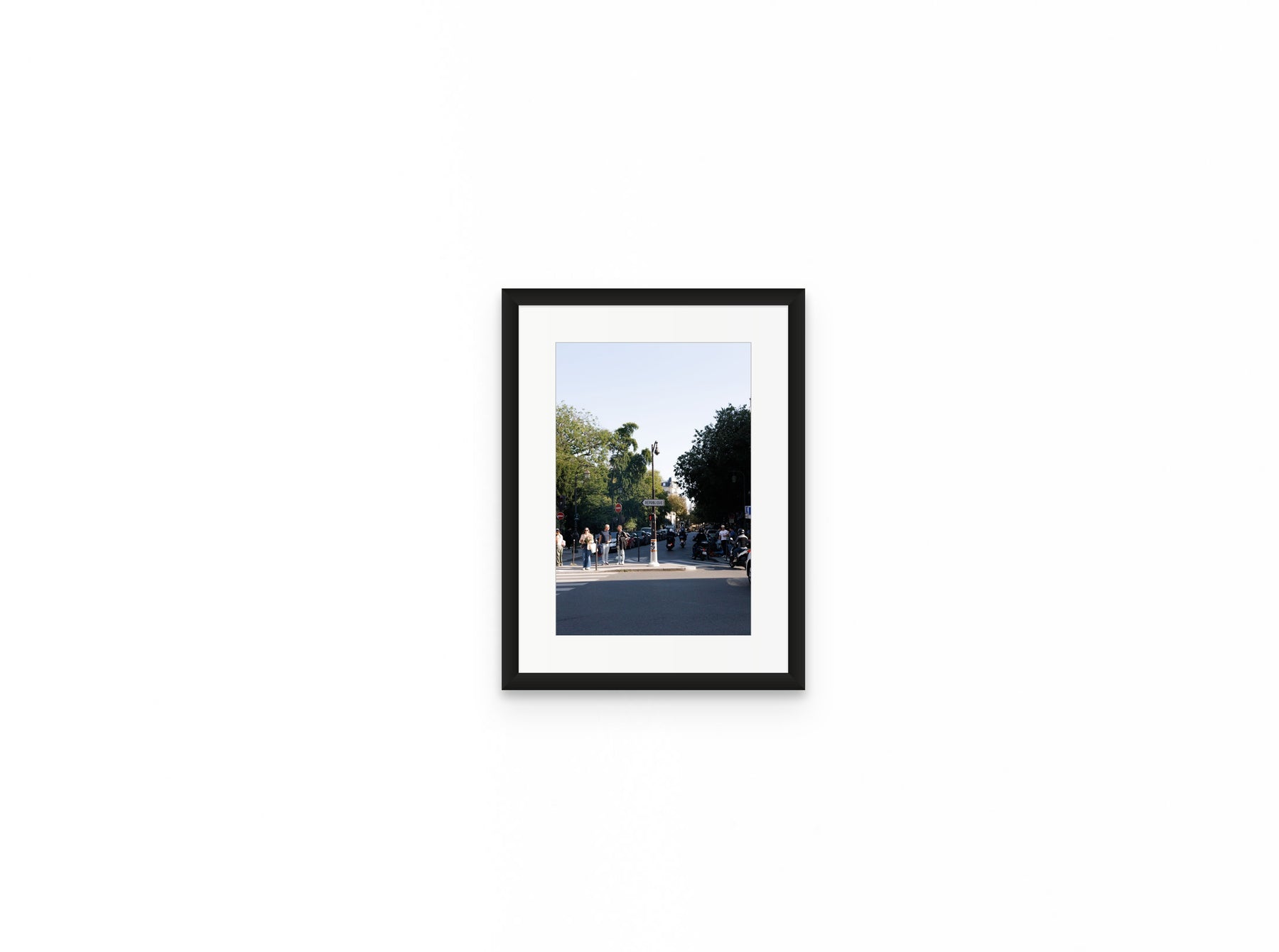 Place Republique, 8×12 in black frame