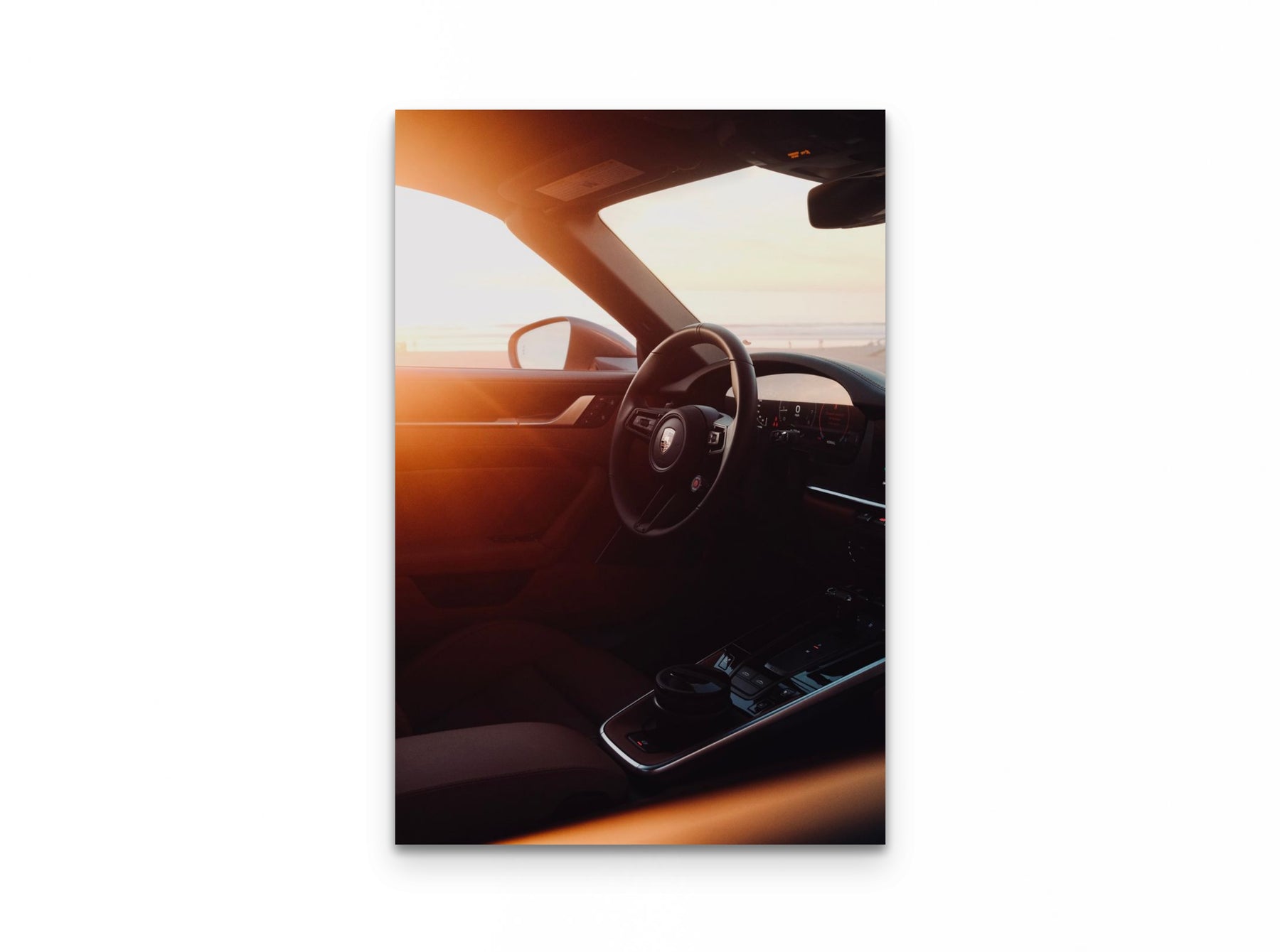 Porsche Interior Sunset, 20×30 fine art print