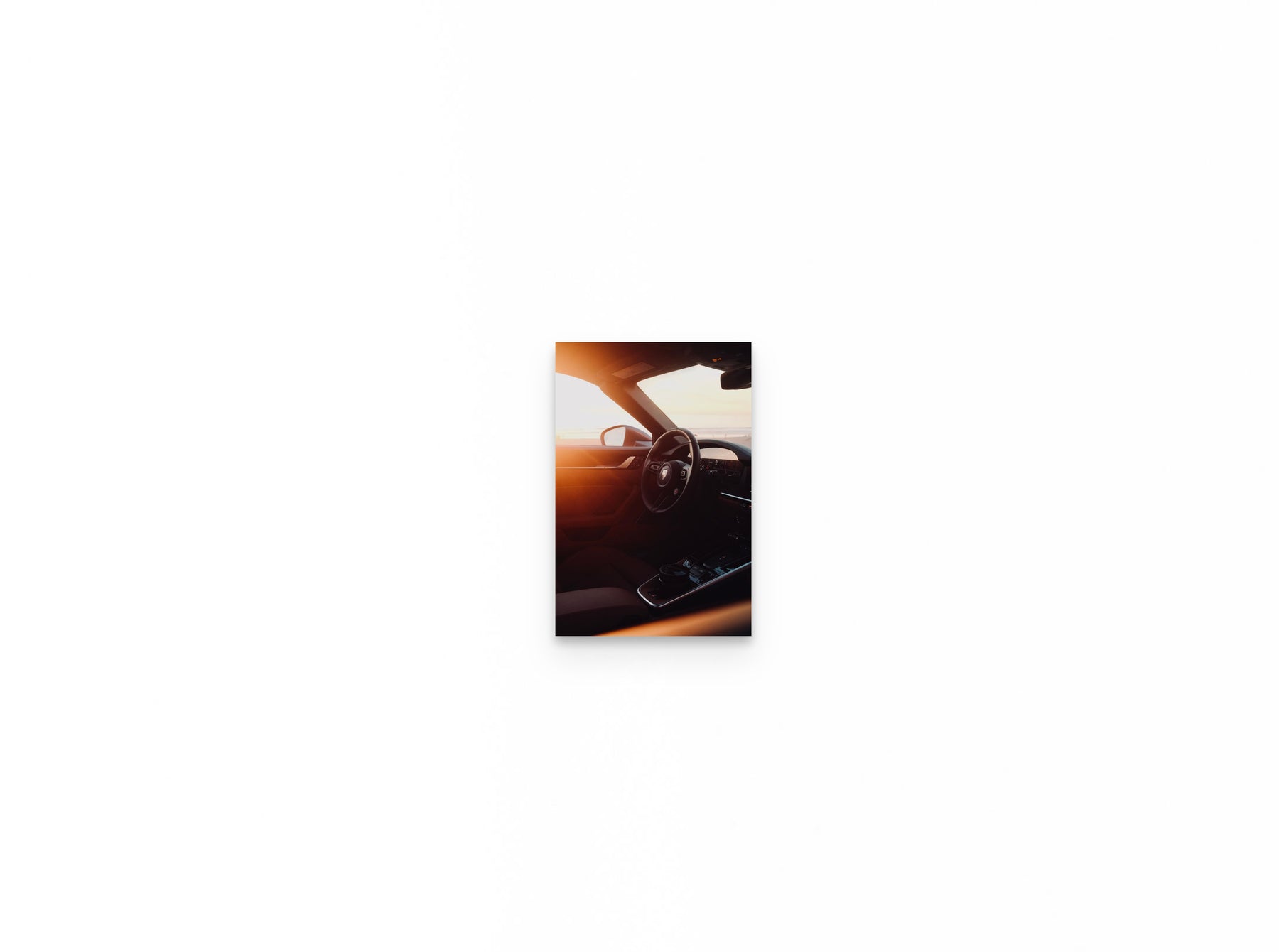 Porsche Interior Sunset, 8×12 fine art print