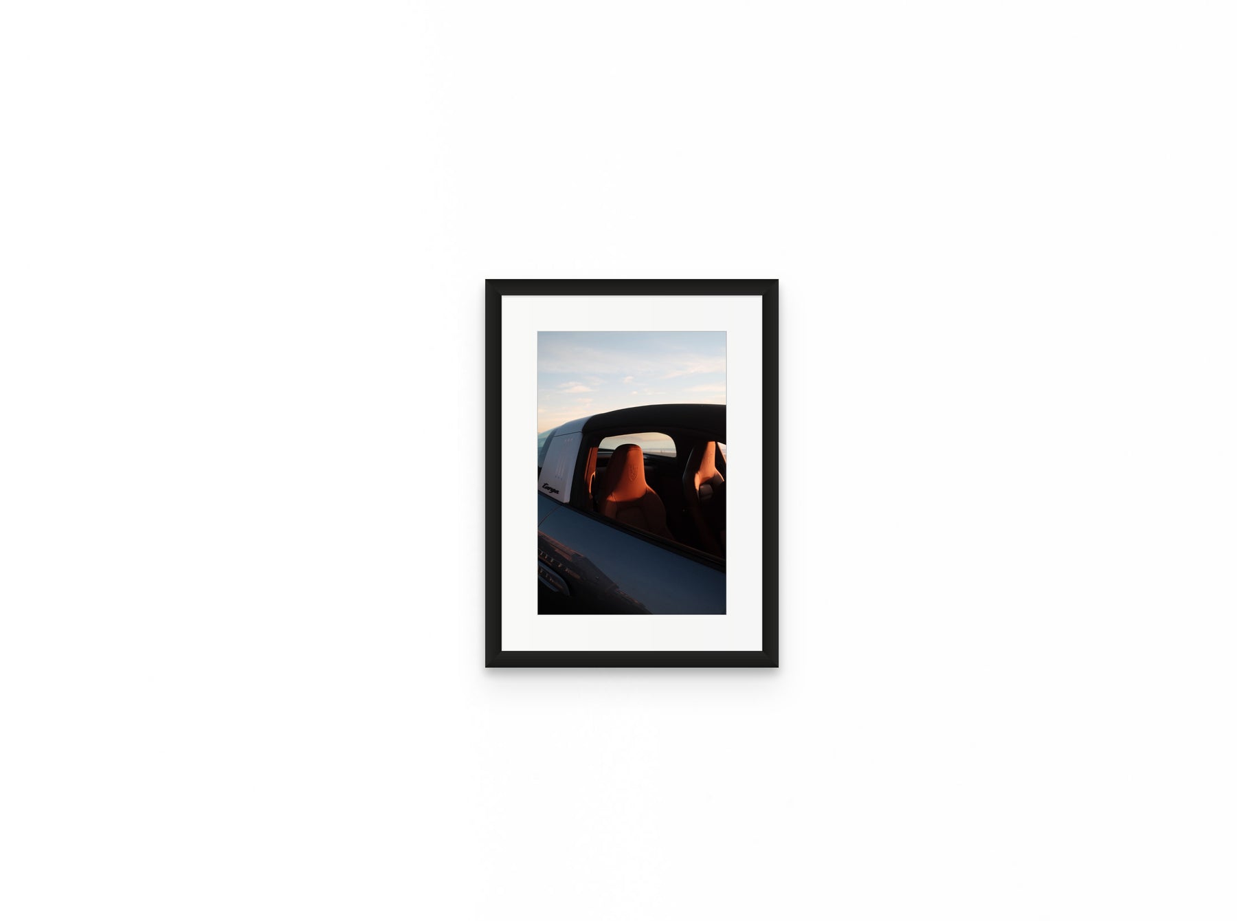 Porsche Targa Dusk, 8×12 in black frame