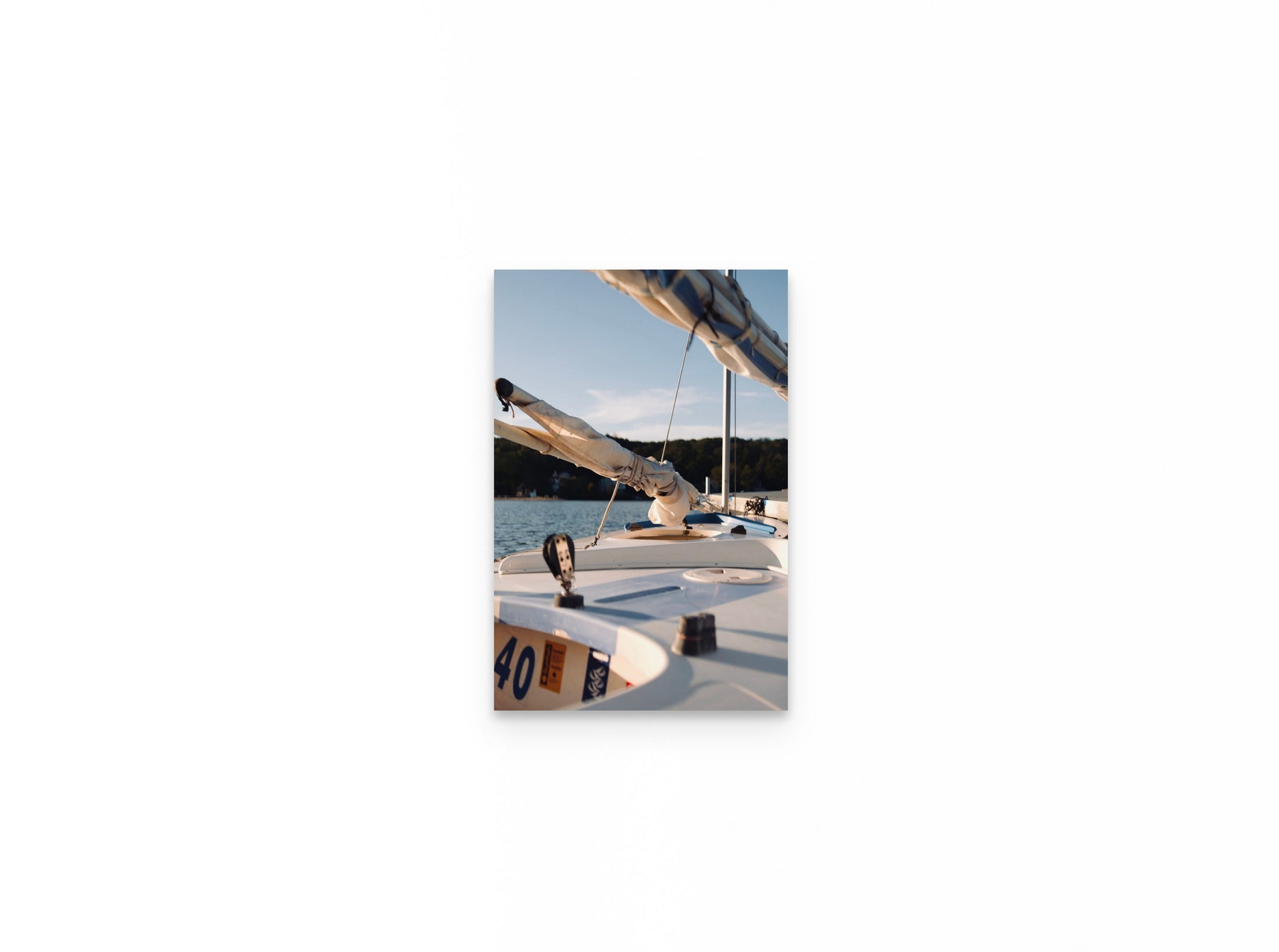Sailboat Bow Golden, 12×18 fine art print