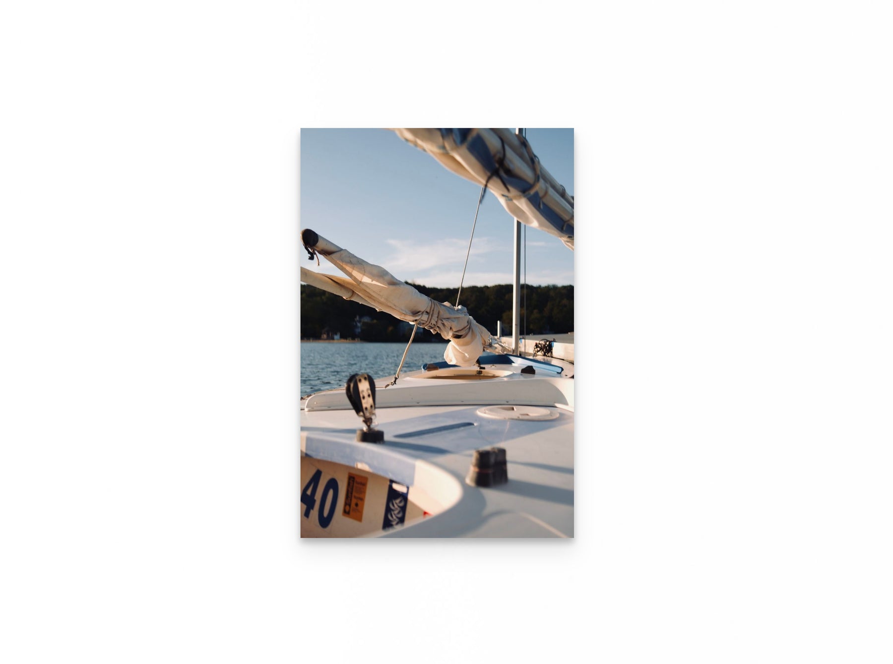 Sailboat Bow Golden, 16×24 fine art print