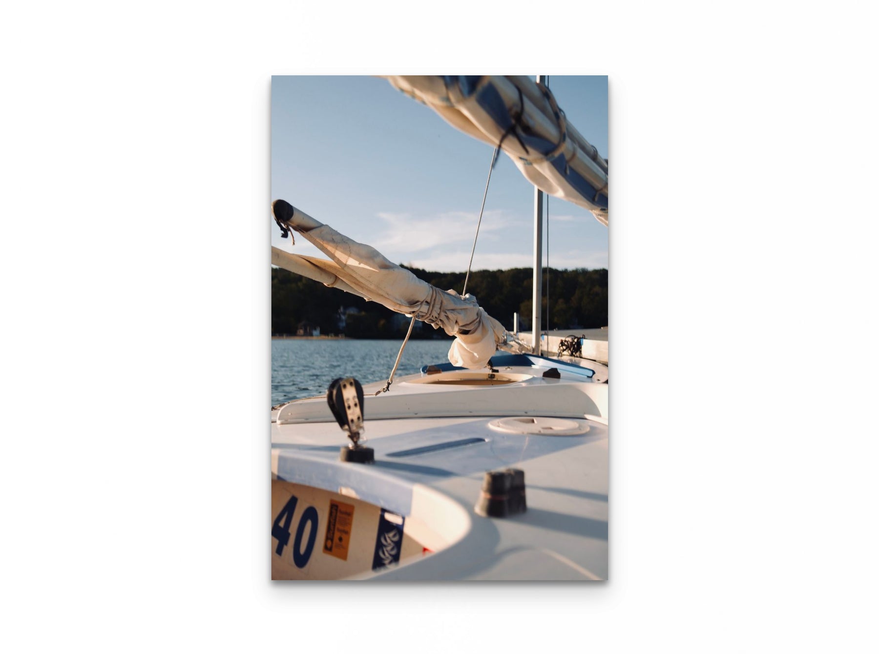Sailboat Bow Golden, 20×30 fine art print
