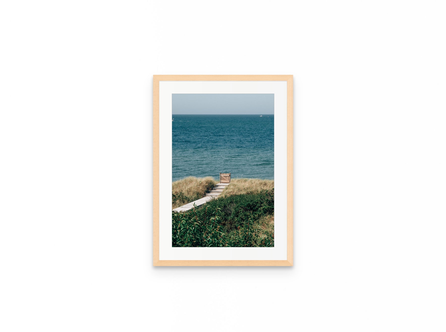 Sconset Bluff Gate, 12×18 in natural frame