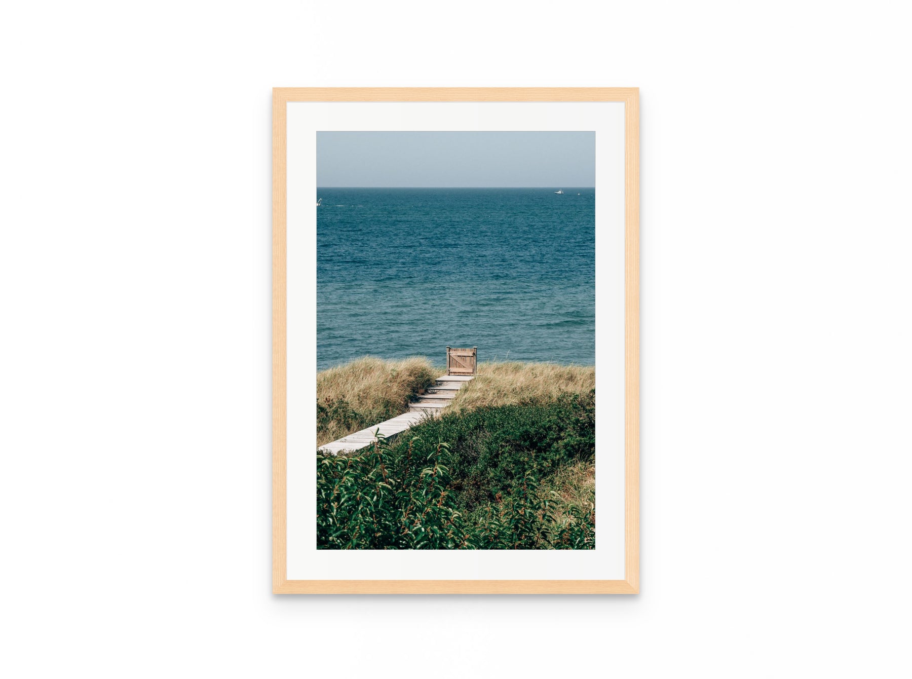 Sconset Bluff Gate, 16×24 in natural frame