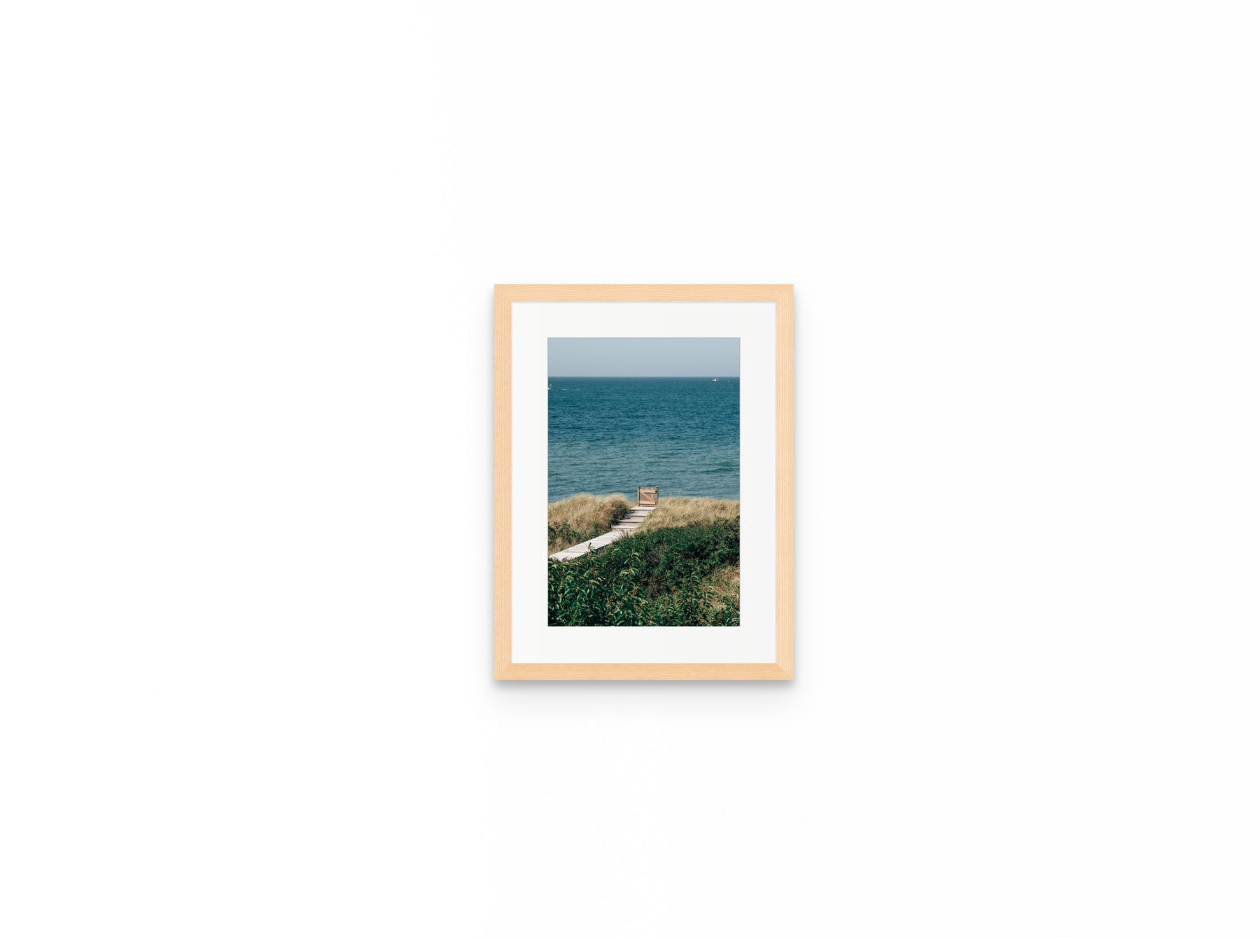 Sconset Bluff Gate, 8×12 in natural frame