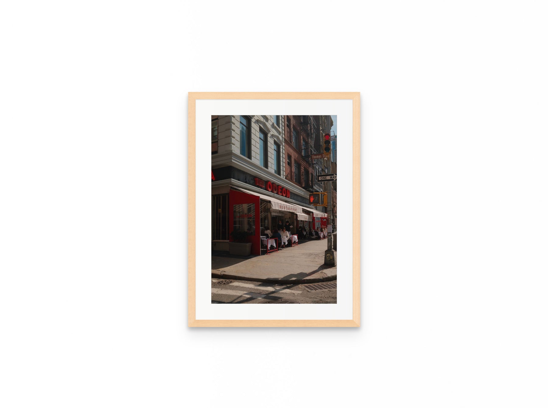The Odeon Tribeca, 12×18 in natural frame
