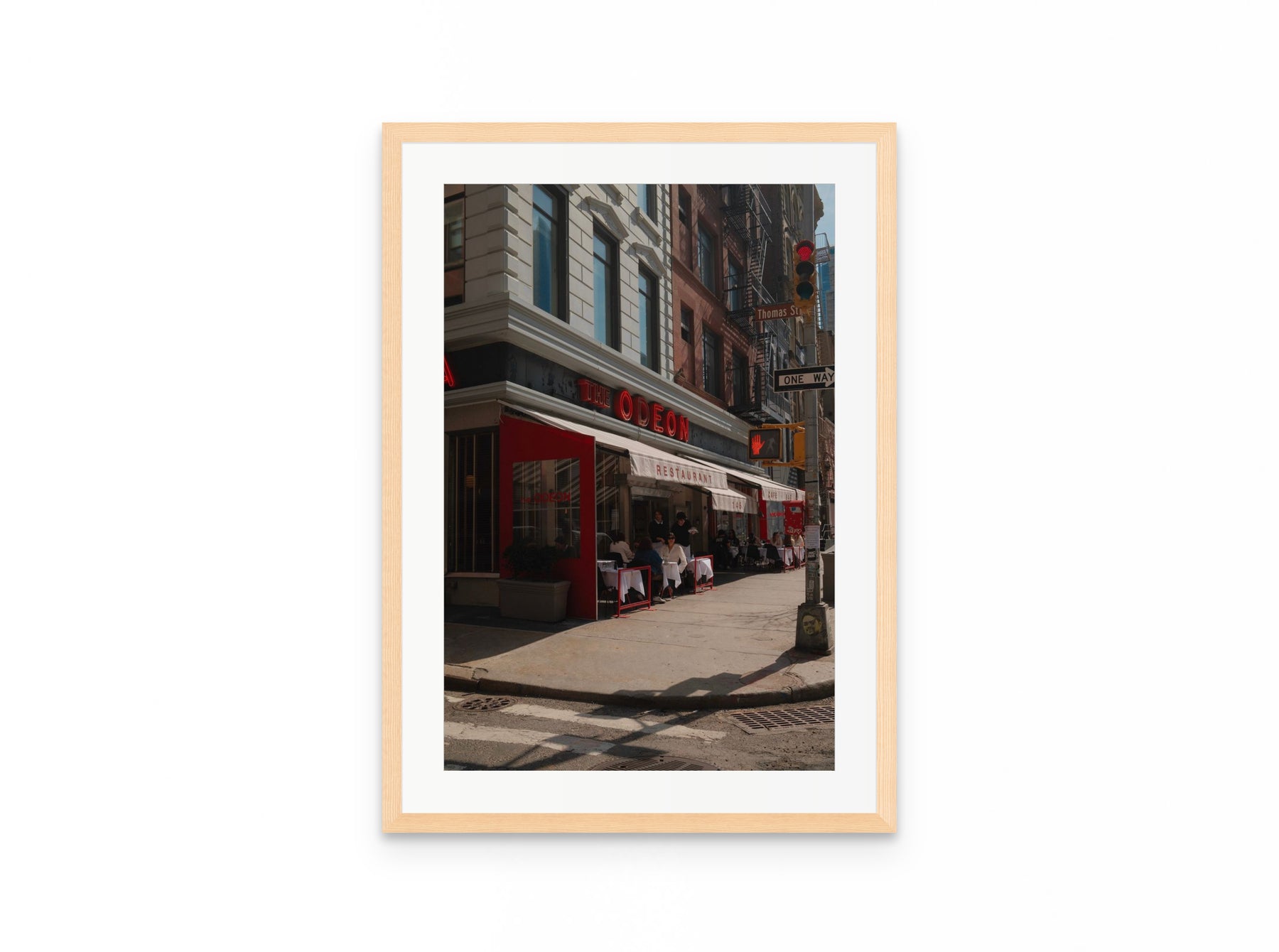 The Odeon Tribeca, 16×24 in natural frame