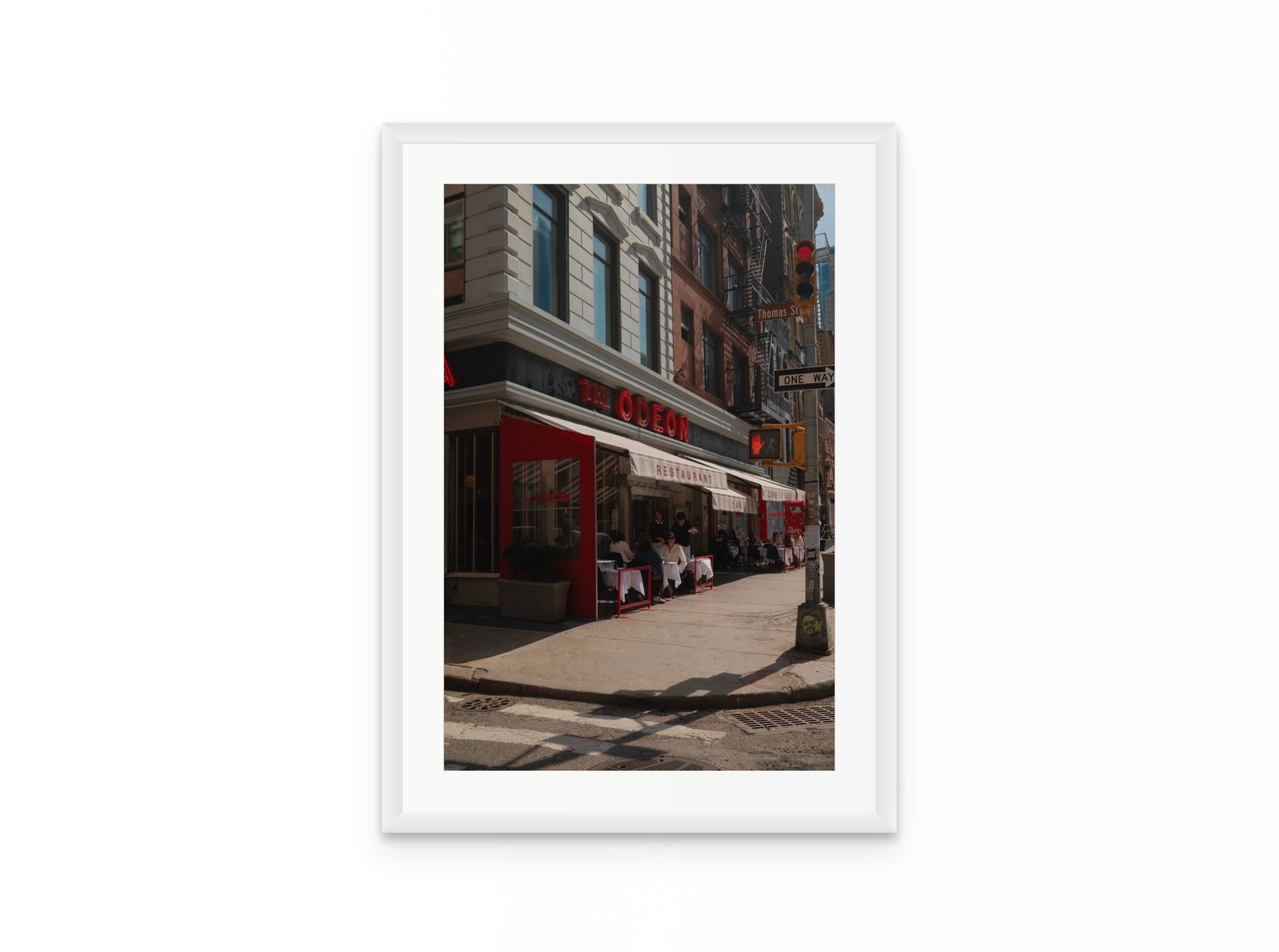The Odeon Tribeca, 16×24 in white frame