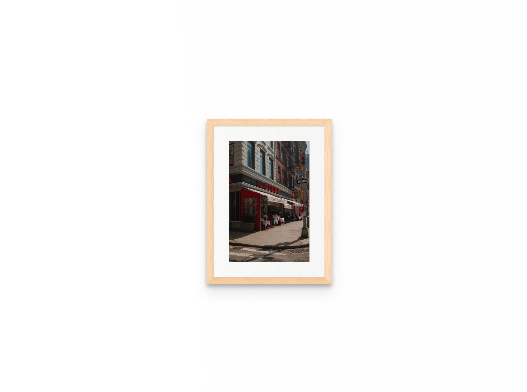 The Odeon Tribeca, 8×12 in natural frame