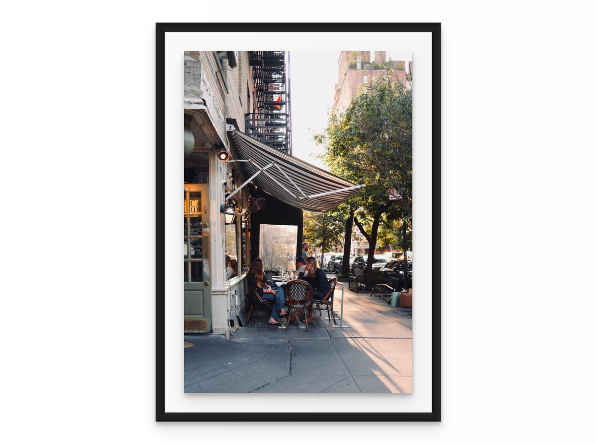West Village Awning, 20×30 in black frame