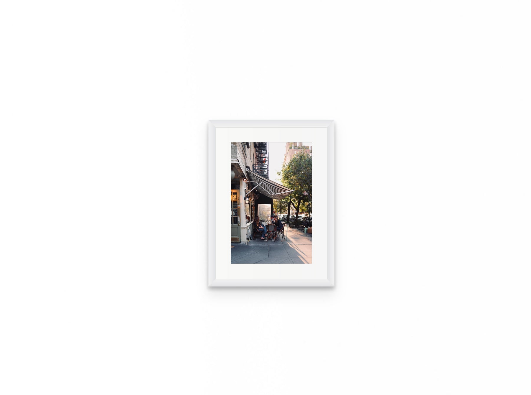 West Village Awning, 8×12 in white frame